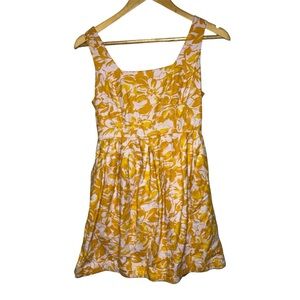 Forever 21 Floral Mini Dress in Yellow and White